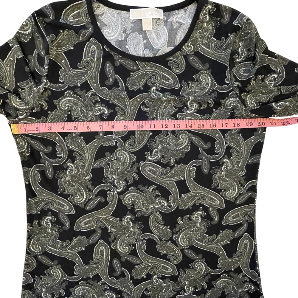 Michael Kors Paisley Dress - Black and Green - Picture 4 of 9